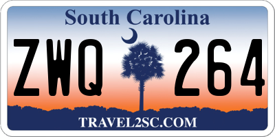 SC license plate ZWQ264
