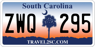 SC license plate ZWQ295