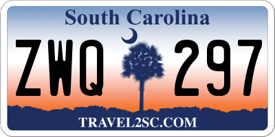 SC license plate ZWQ297