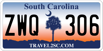 SC license plate ZWQ306
