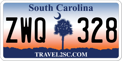 SC license plate ZWQ328