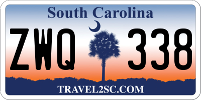 SC license plate ZWQ338