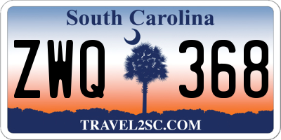 SC license plate ZWQ368