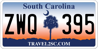 SC license plate ZWQ395