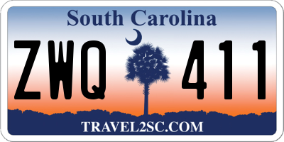 SC license plate ZWQ411