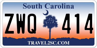 SC license plate ZWQ414