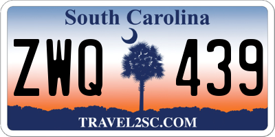 SC license plate ZWQ439