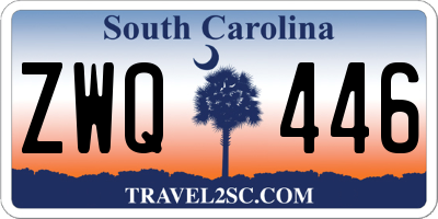 SC license plate ZWQ446