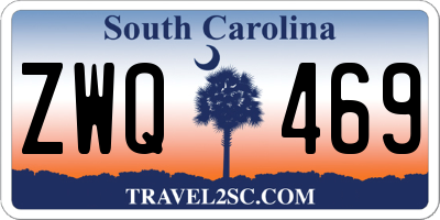SC license plate ZWQ469