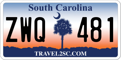SC license plate ZWQ481