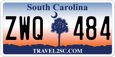 SC license plate ZWQ484