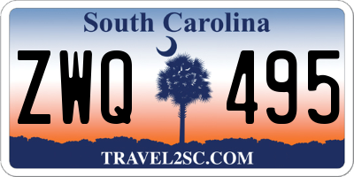 SC license plate ZWQ495