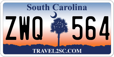 SC license plate ZWQ564