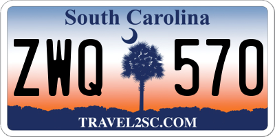 SC license plate ZWQ570
