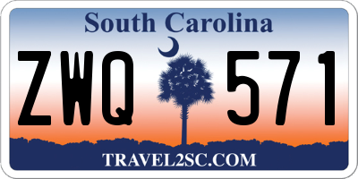 SC license plate ZWQ571