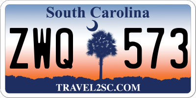 SC license plate ZWQ573