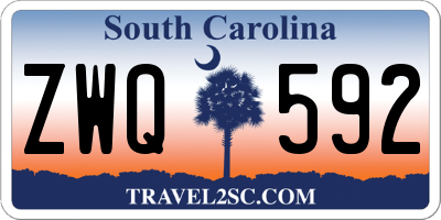 SC license plate ZWQ592