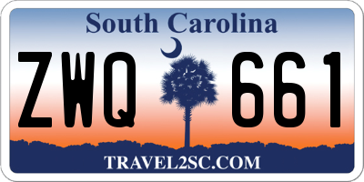 SC license plate ZWQ661