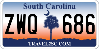 SC license plate ZWQ686