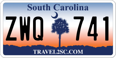 SC license plate ZWQ741