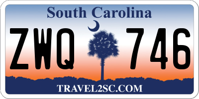 SC license plate ZWQ746