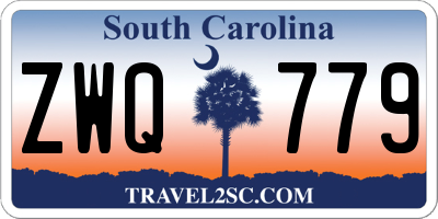 SC license plate ZWQ779