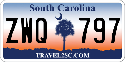 SC license plate ZWQ797