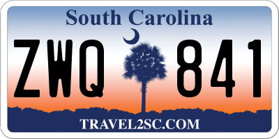 SC license plate ZWQ841