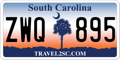 SC license plate ZWQ895
