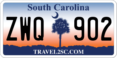 SC license plate ZWQ902