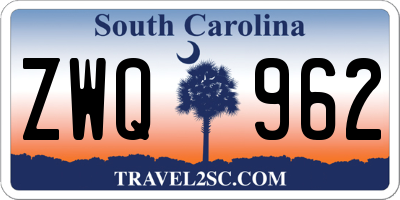 SC license plate ZWQ962