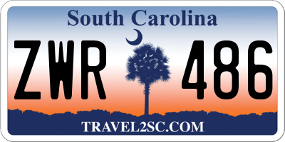SC license plate ZWR486