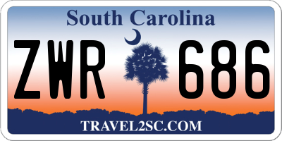 SC license plate ZWR686