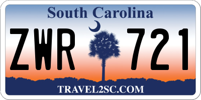 SC license plate ZWR721
