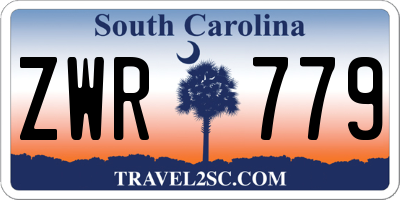 SC license plate ZWR779