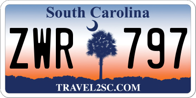 SC license plate ZWR797