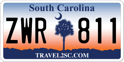 SC license plate ZWR811