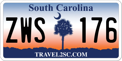 SC license plate ZWS176