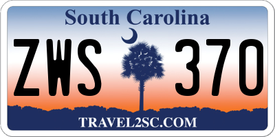 SC license plate ZWS370