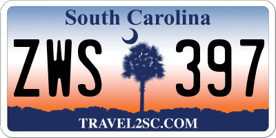 SC license plate ZWS397