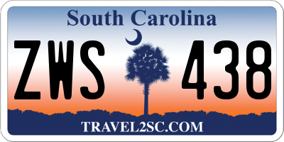 SC license plate ZWS438
