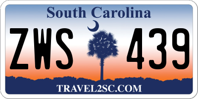 SC license plate ZWS439