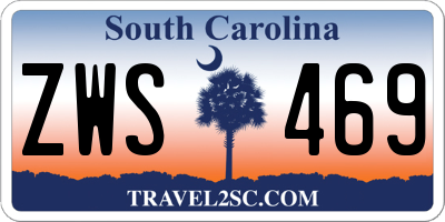 SC license plate ZWS469