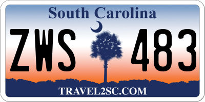 SC license plate ZWS483