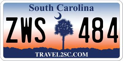 SC license plate ZWS484