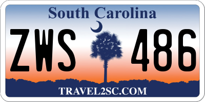 SC license plate ZWS486