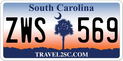 SC license plate ZWS569