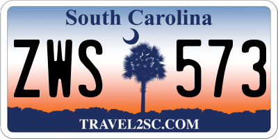 SC license plate ZWS573