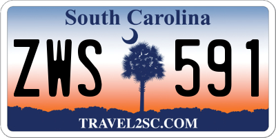 SC license plate ZWS591