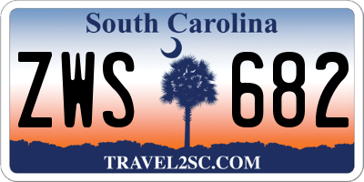 SC license plate ZWS682